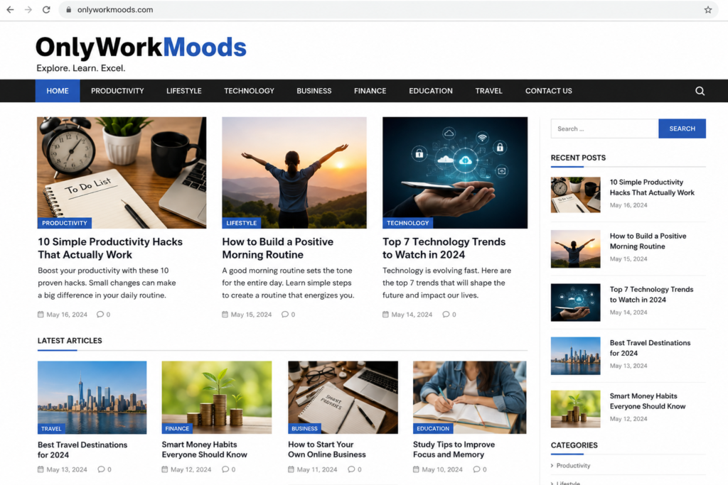 OnlyWorkMoods com