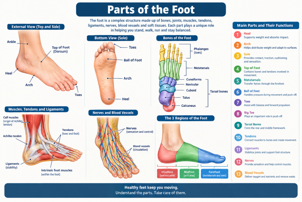 parts of the foot